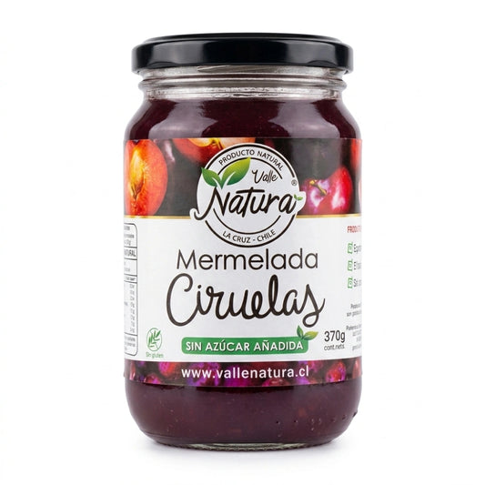 Mermelada de Ciruela sin azúcar 370 gramos en frasco