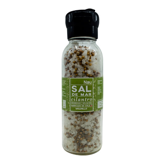 Molinillo con Sal de mar y cilantro 220gr - Nau