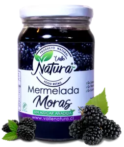 Mermelada Mora sin azúcar - Valle natura