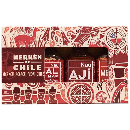 Pack de 4 botellas surtidas Merkén de Chile 200 gramos