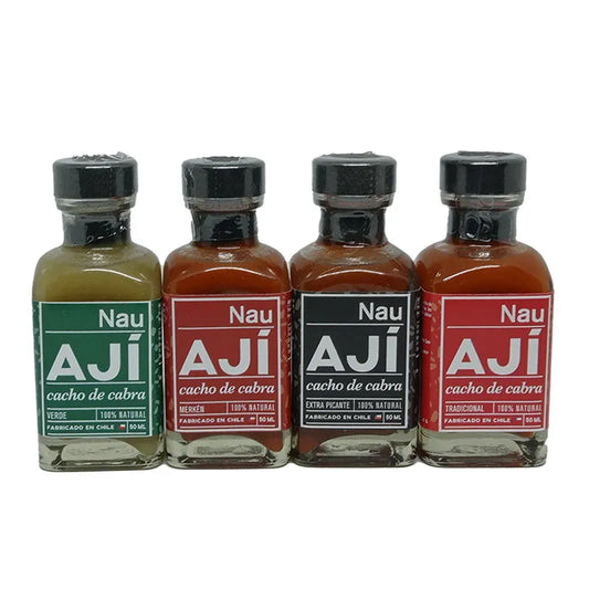 Pack de 4 botellas surtidas Ají Chileno 200 gramos