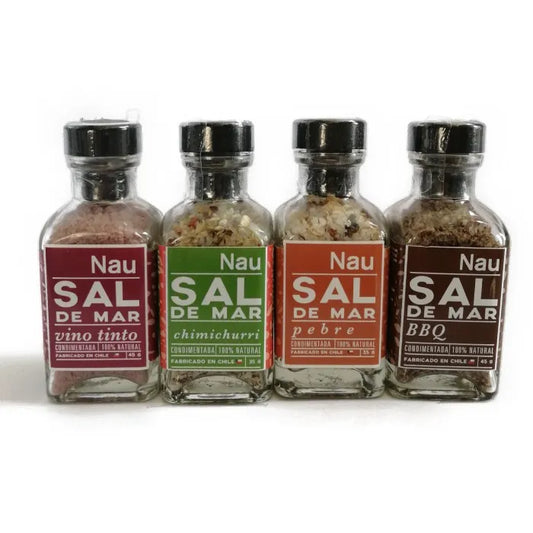 Pack de 4 botellas surtidas Sazón parrillero de Chile 136 gramos