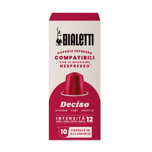 cápsulas con café italiano para Nespresso Bialetti cajita 10 cápsulas
