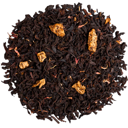 Cilindro con Té negro frutal Sweet Orchard Red Apple and Yuzu 75 gramos de té en hoja