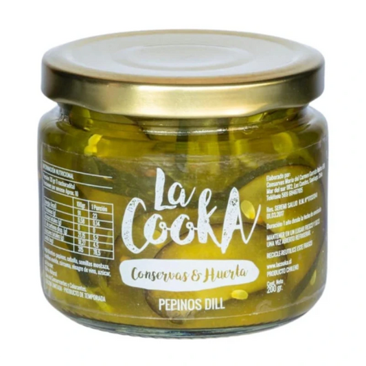 Pepinos dill 200 gramos - La Cooka