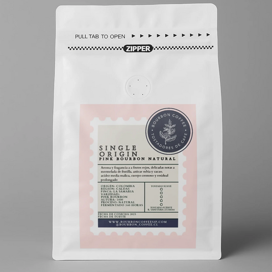 Café molido Colombia Natural Pink Bourbon 250 gramos
