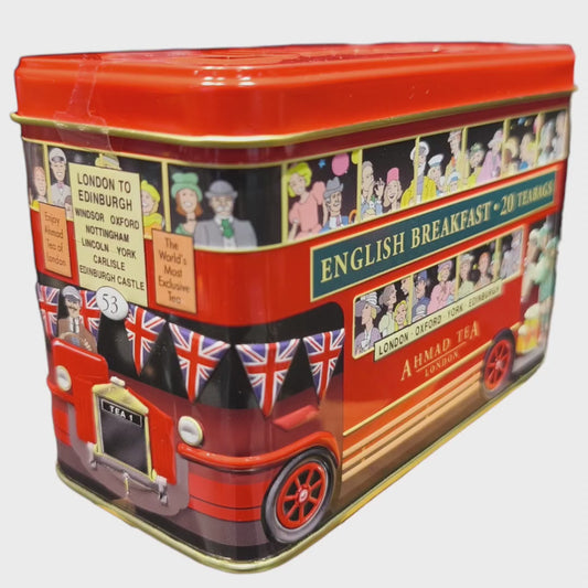 Lata London Bus con té negro English Breakfast 20 bolsitas