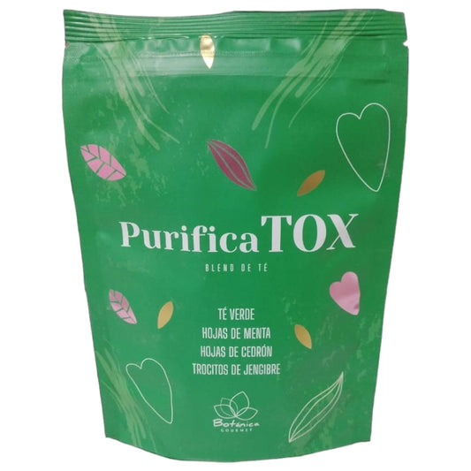 Té verde y sabor Purificatox 80 gramos de té en hoja