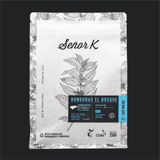 Café molido Honduras Natural El bosque 250 gramos