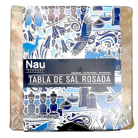 Pack de Tabla de sal 20x20cm y Soporte metálico