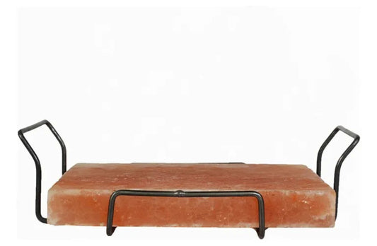 Pack de Tabla de sal 30x20cm y Soporte metálico