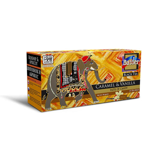 Té negro Caramel Vanilla 25 bolsitas - Battler