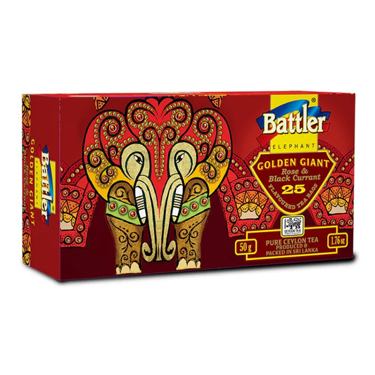 Té negro con rosa y casis 25 bolsitas - Battler