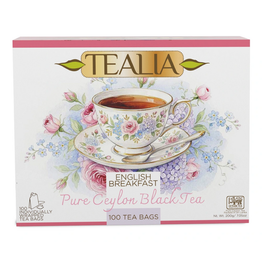 Gift Box English Breakfast Black Tea 100 bolsitas deTé negro puro.