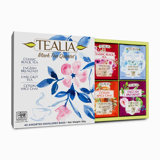 Gift Box Black Tea Quartet 40 bolsitas de infusiones surtidas