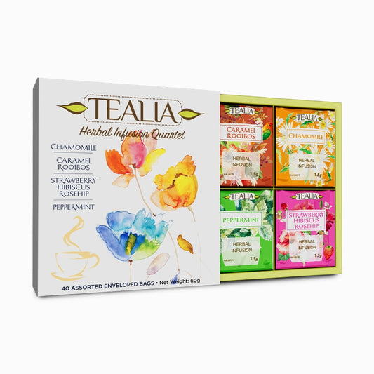 Gift Box Herbal Tea Quartet 40 bolsitas de infusiones surtidas