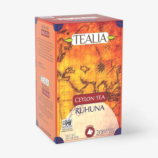 Regional Pyramid Tea Ruhuna con té negro en 20 bolsas de piramides