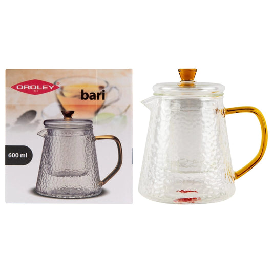 Tetera Bari filtro vidrio 600 ml – Oroley
