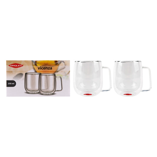 Set 2 Tazas doble fondo Vicenza 250ml – Oroley