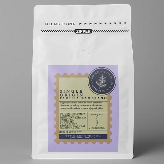 Café molido Colombia Natural Familia Zambrano 250 gramos